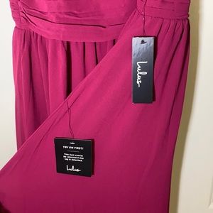 Lulu’s Heavenly Hues Magenta Maxi Dress Size L *new with tags*